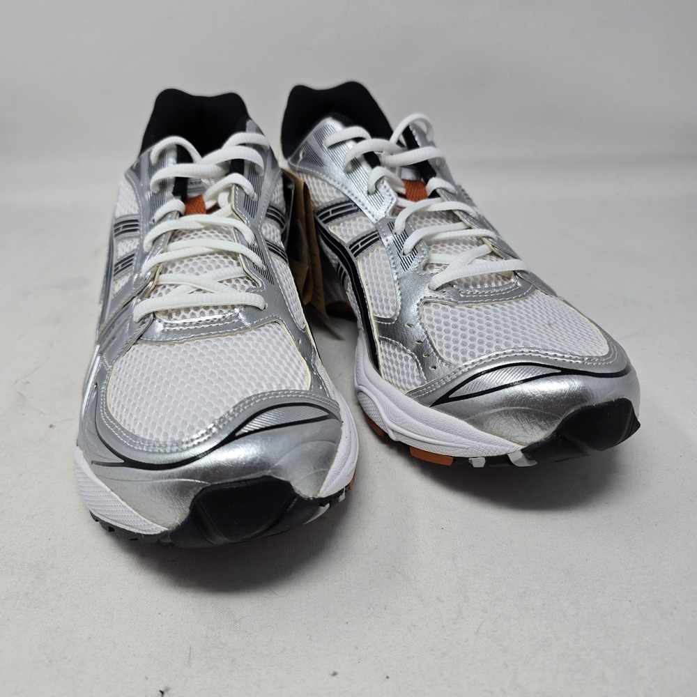 ASICS Gel-Kayano 14 Silver Piquant Orange Mens 11.5 Running Shoes  NEW - Picture 2 of 7